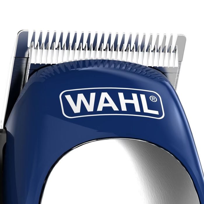 Машинка для стрижки Wahl Color Pro Lithium, от сети+акумм, вибрационный мотор, насадок-10, кейс, сталь, бело-синий