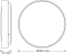 Світильник накладний OSRAM CEILING LUXO 24Вт 6500К чорний
