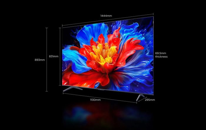 Телевизор 65" TCL QLED 4K 144Hz Smart Google TV Titan ONKYO sound