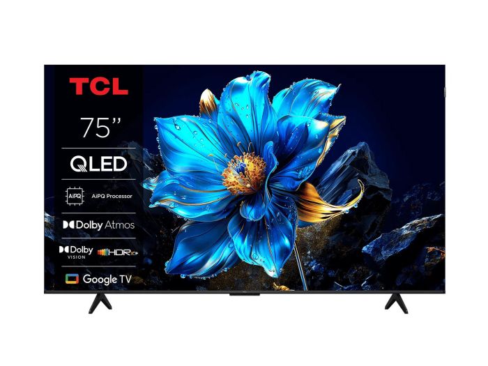 Телевизор 75" TCL QLED 4K 60Hz Smart Google TV Black