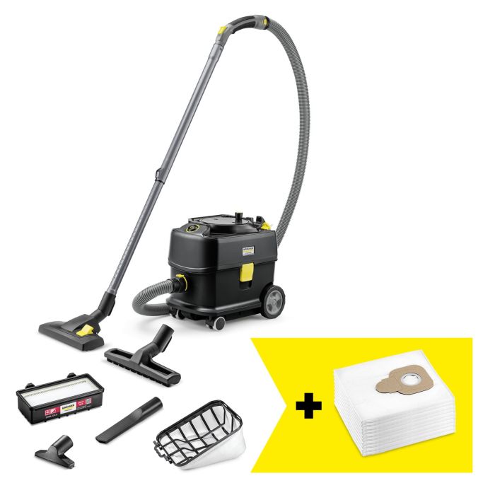 Пылесос профессиональный Karcher Go! Further T 10/1 Adv HEPA 240В 185мБар контейнер 10л