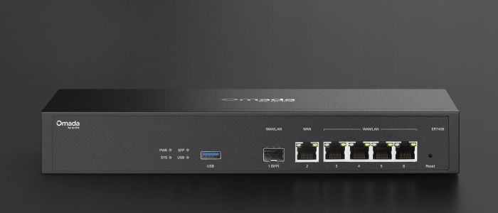 Мультисервисный Маршрутизатор TP-LINK  4xGE LAN/WAN, 1xGE WAN, 1xSFP, 1xUSB3.0 TP-Link ER7406