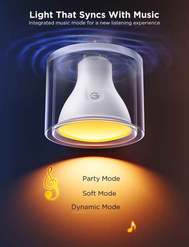 Набор ламп 2шт Govee B600D GU10 Smart LED Bulb, RGBWW, WI-FI/Bluetooth, белый