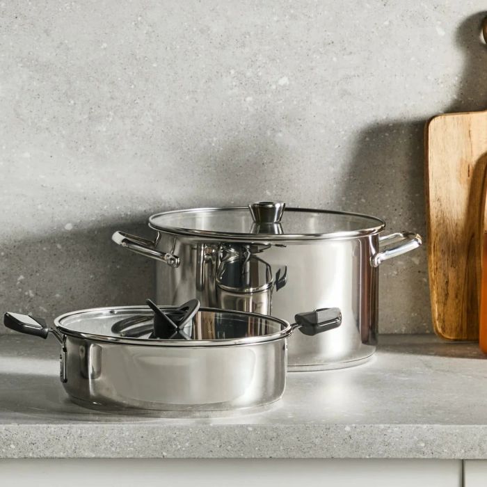 Сотейник Tefal Excellence+, с крышкой, 26 см, нержавеющая сталь, стекло, бакелит, черный