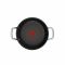 Сотейник Tefal Excellence+, с крышкой, 24 см, алюминий, стекло, бакелит, черный
