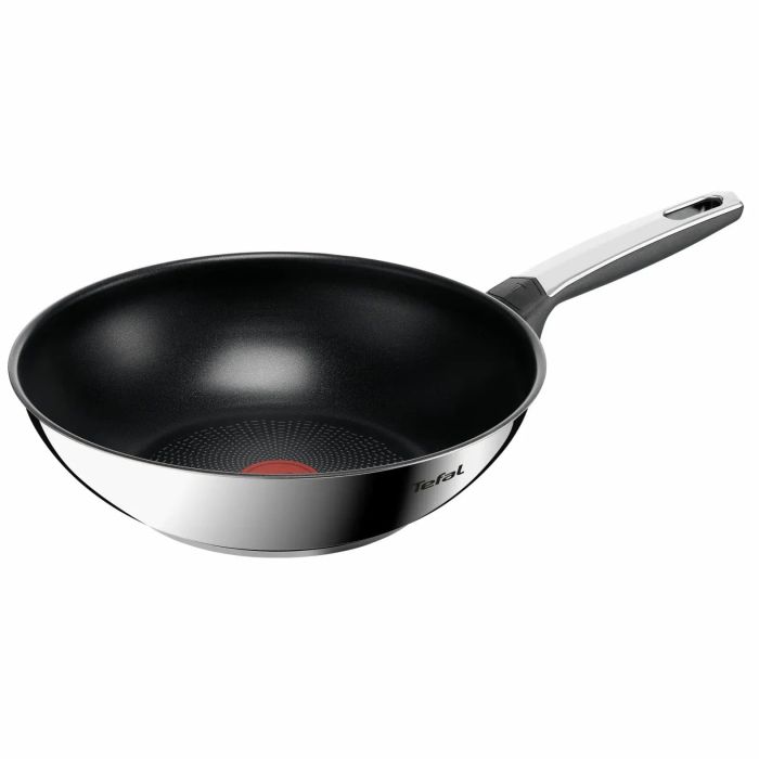 Сковорода ВОК Tefal Emotion+, 28 см, нержавеющая сталь, бакелит, черный