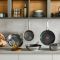 Сковорода ВОК Tefal Emotion+, 28 см, нержавеющая сталь, бакелит, черный