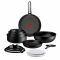 Набор посуды Tefal Ingenio Excellence+, 13 предметов, алюминий, нержавеющая сталь, бакелит, черный