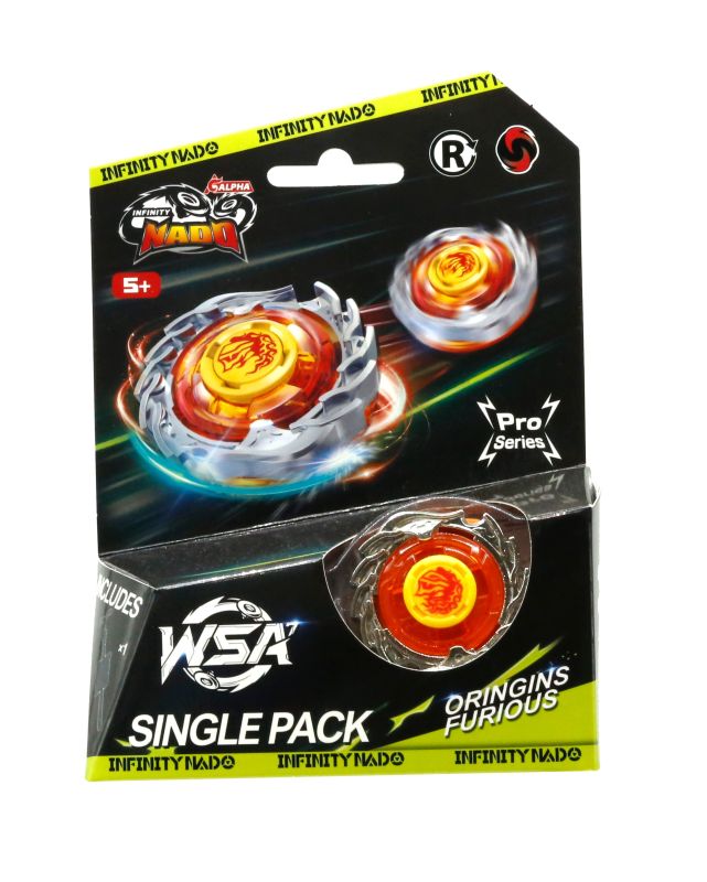 Дзиґа Infinity Nado VII Pro Series Single Pack Origins Лютий Вихор (Furious)