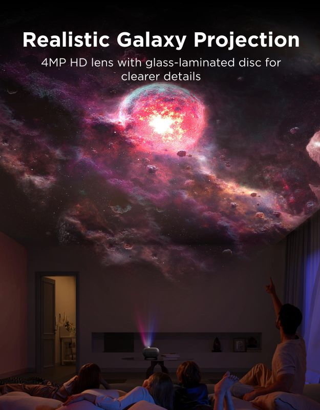 Зірковий проектор Govee H609D Galaxy Light Projector 2 Pro, RGB, WI-FI/Bluetooth, чорний