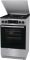 Плита Gorenje комби, 70л, 50x60см, метал. кришка, дисплей, IconLed, эмалированные реш, титан