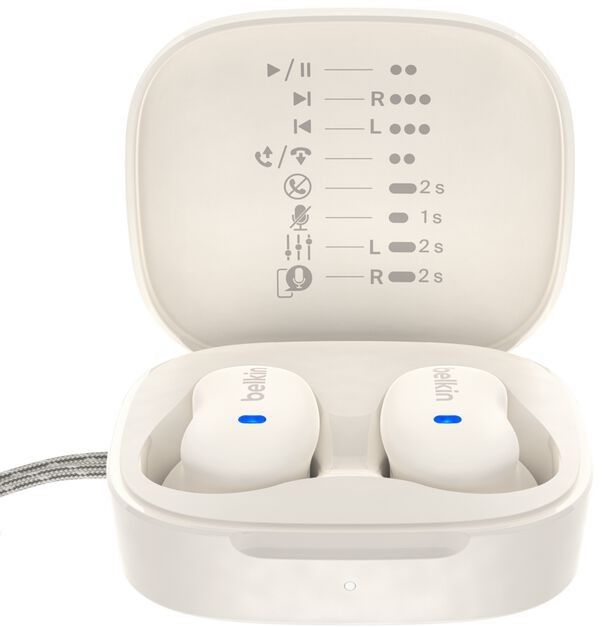 Наушники TWS Belkin Soundform Bolt True Wireless, кремовый