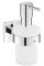 Дозатор для рідкого мила Grohe QuickFix Start Cube з тримачем, хром
