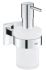 Дозатор для рідкого мила Grohe QuickFix Start Cube з тримачем, хром