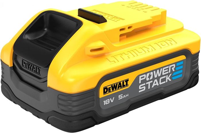 Аккумулятор DeWalt 18В XR Li-lon PowerStack 5А·час 0.68кг