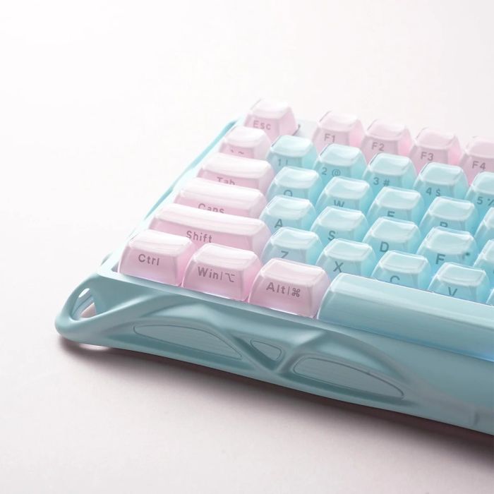 Клавиатура механическая GravaStar Mercury K1 Lite 80keys, GravaStar x BSUN Grey, BT/WL/USB, Aurora Mist