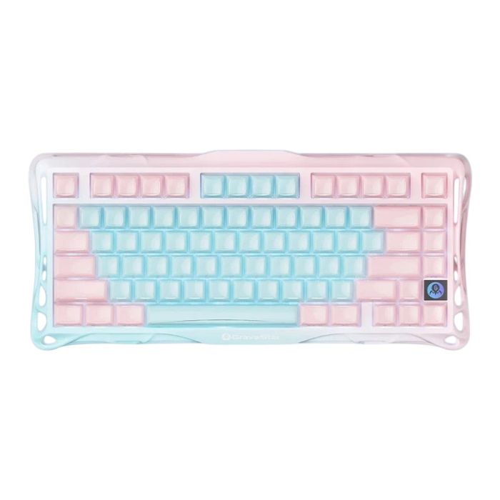 Клавіатура механічна GravaStar Mercury K1 Lite 80keys, GravaStar x BSUN Grey, BT/WL/USB, Aurora Mist