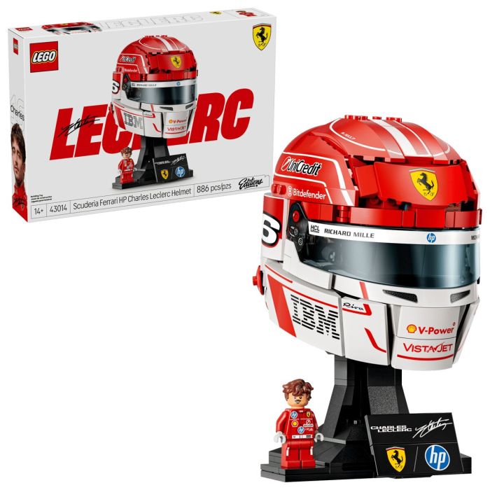 Конструктор LEGO Editions Formula 1 Шлемм Шарля Леклера с команды Scuderia Ferrari HP