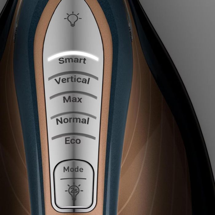Утюг-парогенератор Tefal Express Vision Max, 3000Вт, 1800мл, паровой удар -850гр, постоянный пар - 215гр, керам. подошва, сине-золотой