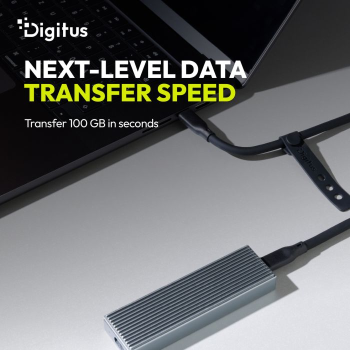 Кабель DIGITUS USB-C > USB-C заряджання/синхронізації, USB4 2.0, 80G, 240W, 16K, силіконовий, 1.5м, чорний