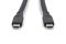 Кабель DIGITUS USB-C > USB-C зарядки/синхронизации, USB4 2.0, 80G, 240W, 16K, силиконовый, 0.5м, черный