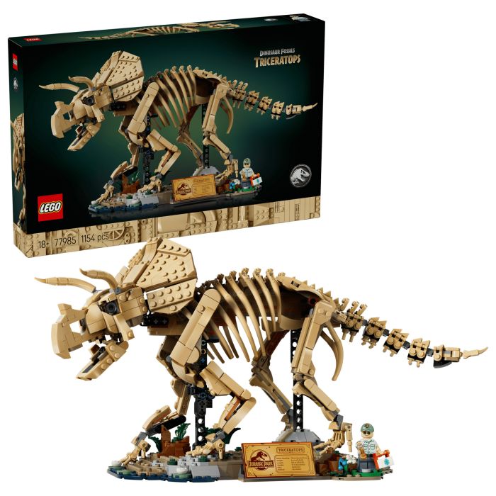 Конструктор LEGO Jurassic World Скамянілості динозавров: трицератопс
