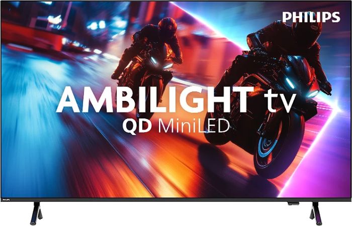 Телевізор 65" Philips MiniLED 4K 144Hz Smart Titan OS Black Ambilight