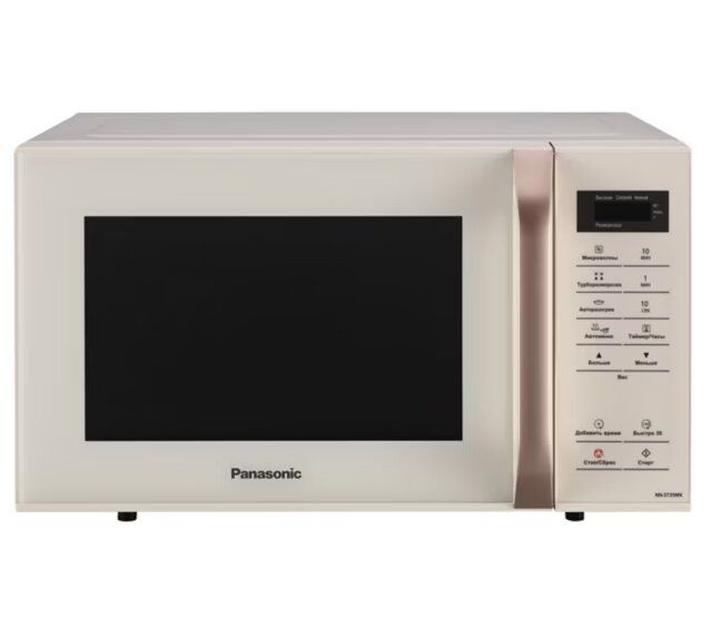 Микроволновая печь Panasonic, 25 л, сенсорное упр., 800 Вт, ЖК-дисплей, молочный
