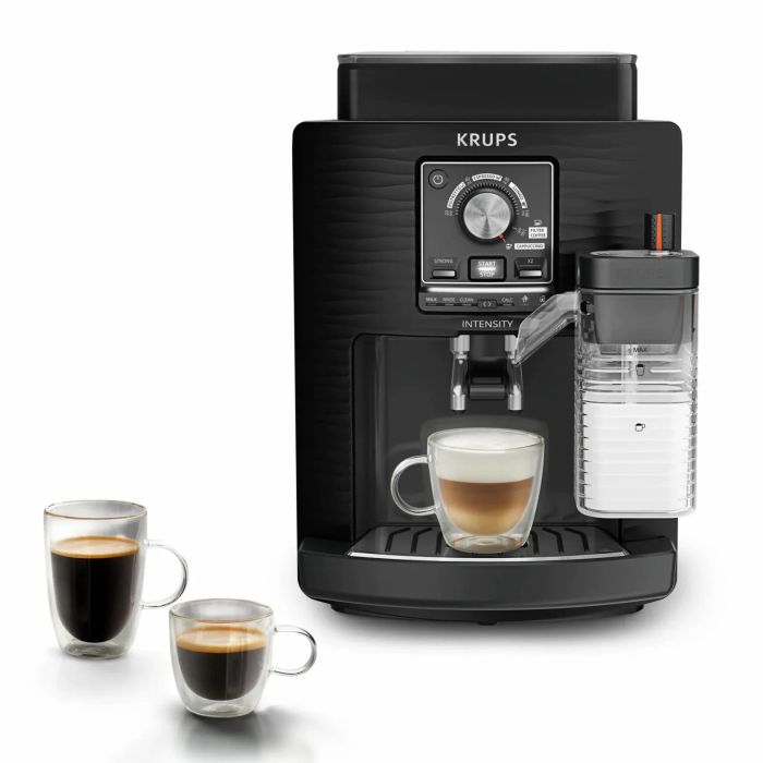 Кофемашина Krups Intensity Milk 1.7л, зерно, автомат.капучинатор, авторецептов - 4, черный