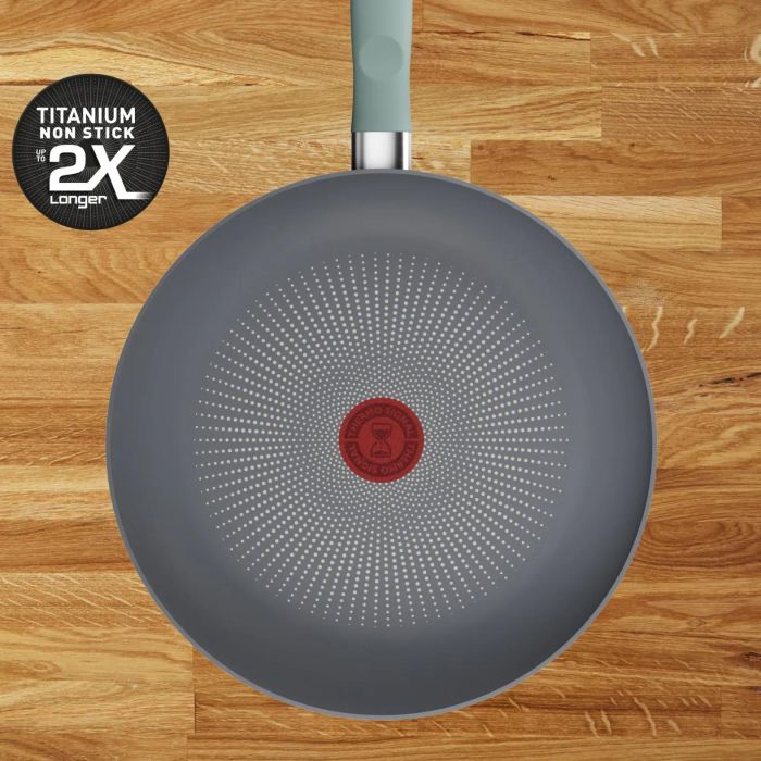 Сковорода Tefal Halo EUCALYPTUS, 20 см, алюминий, бакелит, серый
