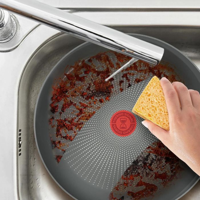 Сковорода WOK Tefal Halo EUCALYPTUS, 26 см, алюминий, бакелит, серый