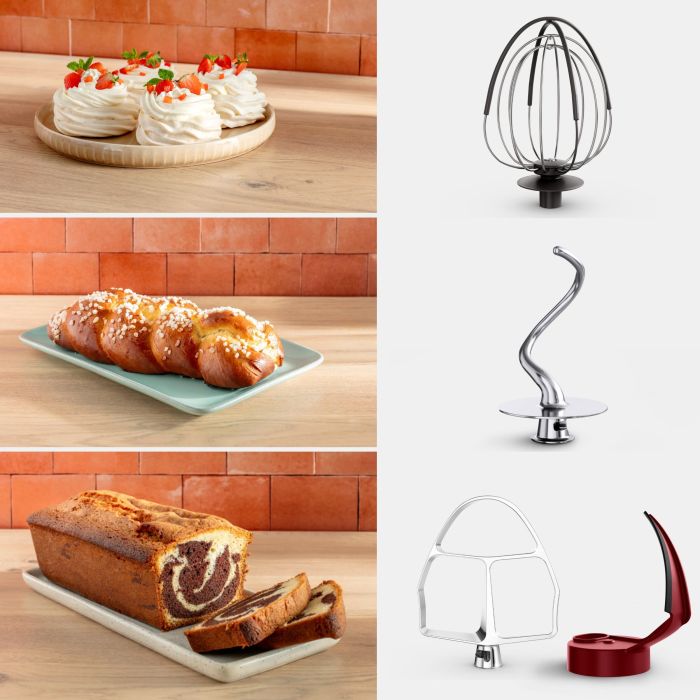 Кухонная машина Tefal Bake Partner + 1100Вт, чаша-металл, корпус-пластик, насадок-9, черный
