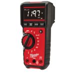 Мультиметр цифровий Milwaukee, 0-600В, широкий дисплей з підсвіткою, чохол, 2AAх1.5В, 0.4кг