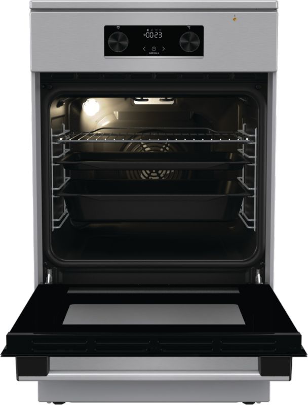 Плита Gorenje электрическая индукционная, 70л, 50x60см, дисплей, IconLed, нерж