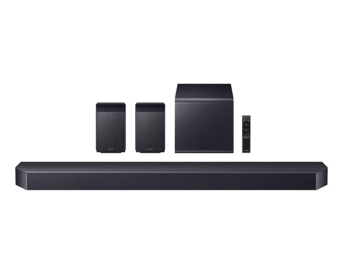 Саундбар Samsung HW-Q990H 756Вт, 11.1.4, BT, HDMI-eARC, Wi-Fi, саб, Dolby Atmos, чорный