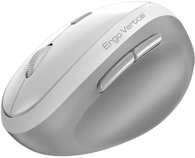 Миша Genius Ergo 8350S, Silent, AI, WL/BT, біло-сірий