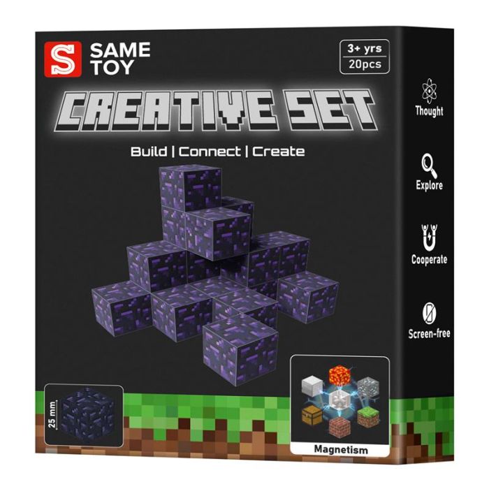 Магнітний конструктор Same Toy Creative Set Obsidian 20ел