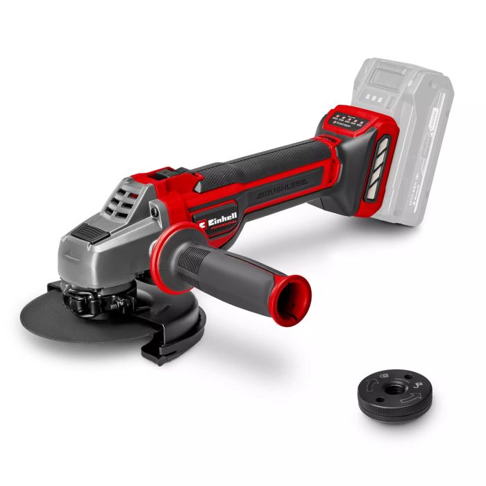 Шлифмашина угловая аккумуляторная Einhell Professional TP-AG 18/125 CE Q Li - Solo 18В акб 1х4А·го 125мм 3000-10500об/мин ЗУ 1.69кг