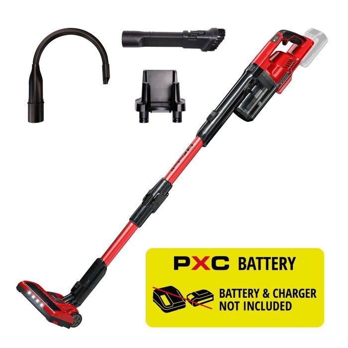 Пилосос акумуляторний Einhell TE-SV 18 Li-FLX - Solo 18В 120мбар контейнер 0.6л LED 1.05кг без АКБ та ЗП