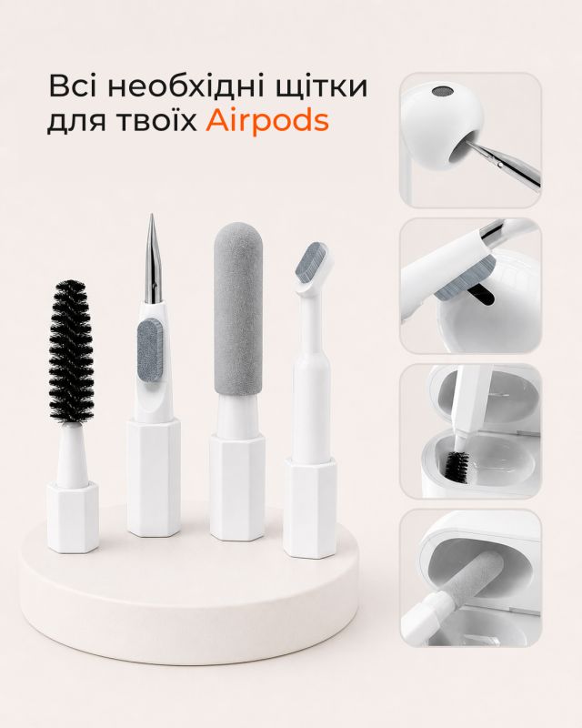 Чистящий набор 2E для оргтехники 20в1, бело-оранжевый