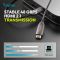 Кабель DIGITUS HDMI UHD 8K, AOC hybrid-fiber, type A M/M, 50м, черный