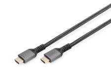 Кабель DIGITUS HDMI (M/M), 8K, Ultra High speed/Ethernet, 2м, чорний