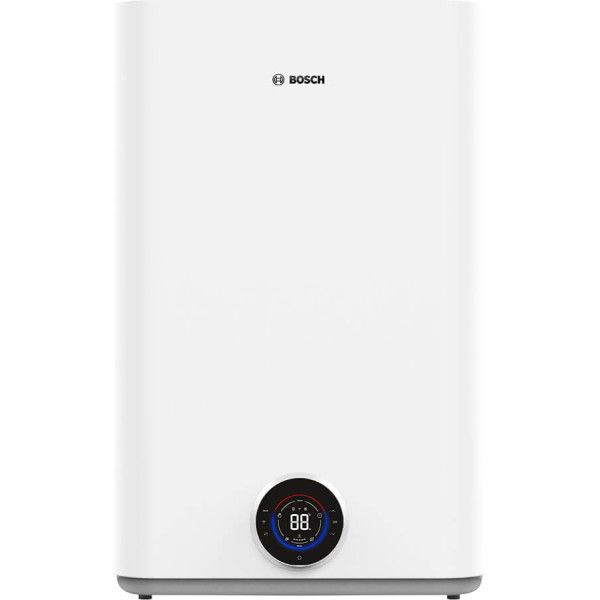 Водонагреватель электр. плоский слим BOSCH Tronic 5500iT, 100 л, 1,5 кВт, ун. монтаж, эл. упр-ние, Wi-Fi, B, белый