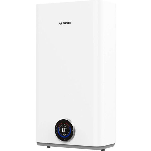 Водонагрівач електр. BOSCH плаский слім Tronic 5500iT, 50л, 1.5кВт, ун. монтаж, електр. кер-ння, Wi-Fi, B, білий