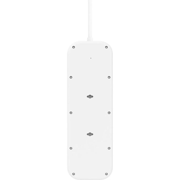 Подовжувач мережевий Belkin 2м, 8хТипE, 16А, USB-A/USB-C 18Вт, фільтр, білий