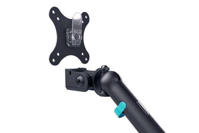 Кріплення DIGITUS Dual Monitor Clamp, 2 x до 35"/10кг, з нахилом, поворотом, чорне