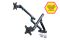 Кріплення DIGITUS Dual Monitor Clamp, 2 x до 35"/10кг, з нахилом, поворотом, чорне