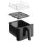 Мультипечь Sencor Dual Vita Fryer, 3000Вт, чаша-5.8/5.8л, сенсорное управл., 2 чаши, гриль, пластик, черный