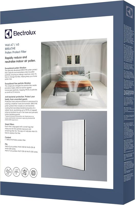 Фільтр   Breathe для очищувача повітря серії A5/A7 Aspen. Антипилкова дія Electrolux EFWBTH3