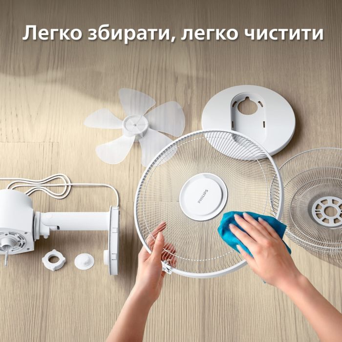 Вентилятор Philips настольный Series 1000, 35см, 35Вт, белый